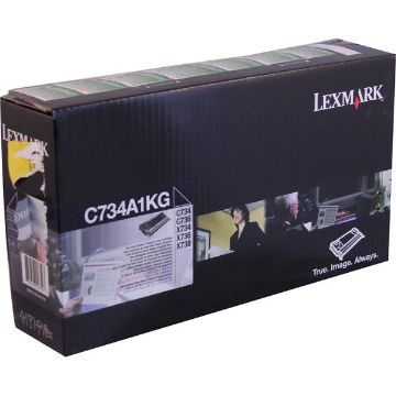 Picture of Lexmark C734A1KG (C734A2KG) Black Toner Cartridge