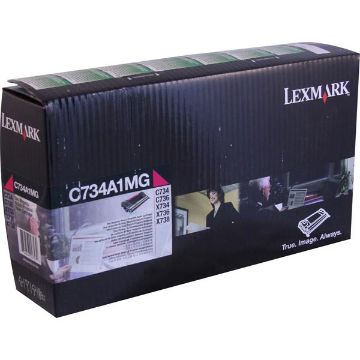 Picture of Lexmark C734A1MG (C734A2MG) Magenta Toner Cartridge