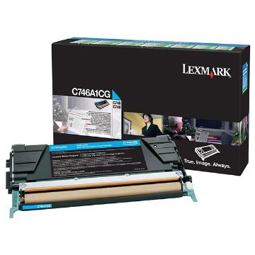 Picture of Lexmark C746A1CG Cyan Toner