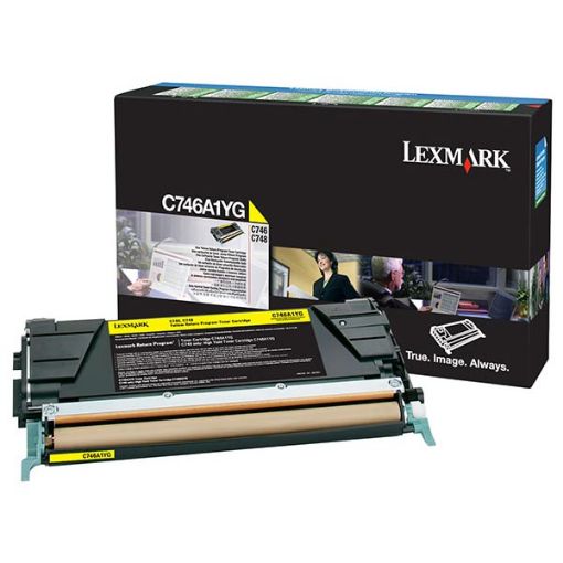 Picture of Lexmark C746A1YG Yellow Toner