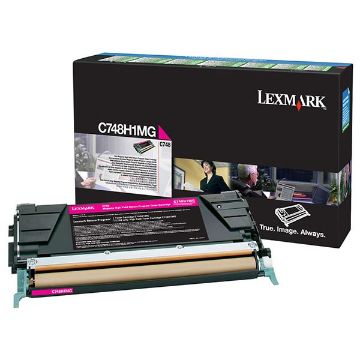 Picture of Lexmark C748H1MG High Yield Magenta Toner