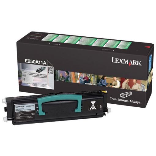 Picture of Lexmark E250A11A Black Toner Cartridge