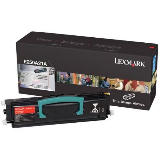 Picture of Lexmark E250A21A Black Toner Cartridge