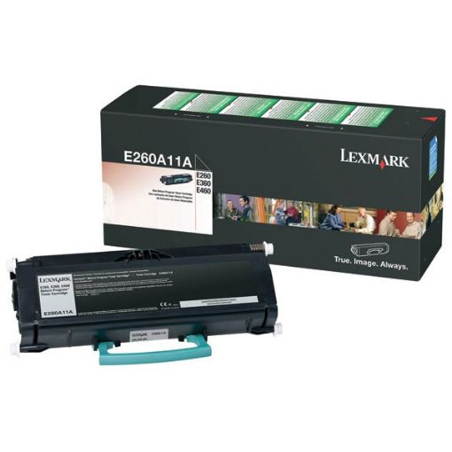 Picture of Lexmark E260A11A Black Toner Cartridge