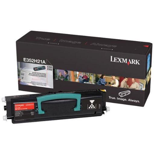 Picture of Lexmark E352H21A Black Toner