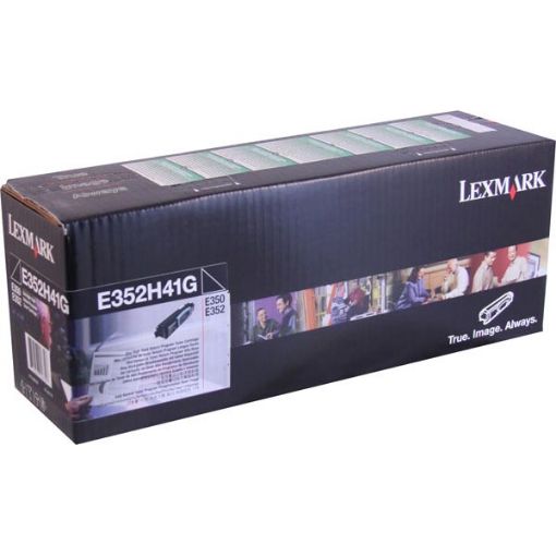 Picture of Lexmark E352H41G High Yield Black Toner Printer Cartridge