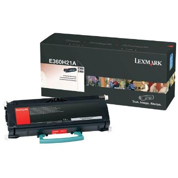 Picture of Lexmark E360H21A High Yield Black Toner Cartridge