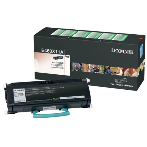 Picture of Lexmark E460X11A Extra High Yield Black Toner Printer Cartridge