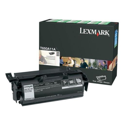 Picture of Lexmark T650A11A Black Print Cartridge