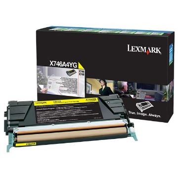 Picture of Lexmark X746A4YG Yellow Toner