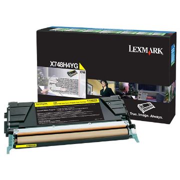 Picture of Lexmark X748H4YG High Yield Yellow Toner