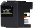 Picture of Compatible LC-203Y High Yield Yellow Inkjet Cartridge (550 Yield)