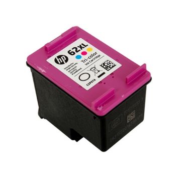 Picture of Compatible C2P07AN (HP 62XL) High Yield Tri-Color Ink Cartridge (415 Yield)