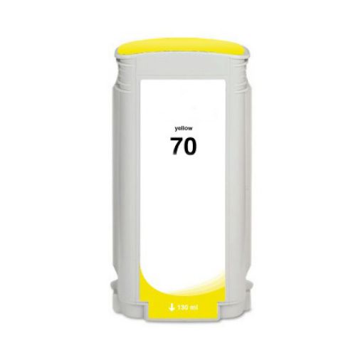 Picture of Compatible C9454A (HP 70) Yellow Pigment Inkjet Cartridge (130 Yield)