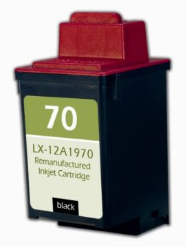 Picture of Compatible 12A1970 (Lexmark #70) Black Inkjet Cartridge (600 Yield)