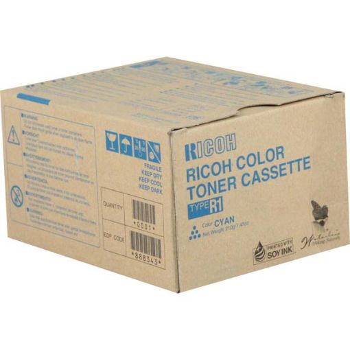 Picture of Ricoh 888343 (Type R1) Cyan Copier Toner