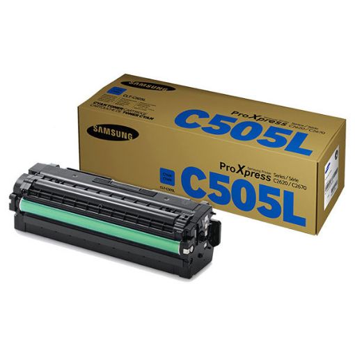 Picture of Samsung CLT-C505L High Yield Cyan Toner Cartridge