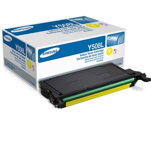 Picture of Samsung CLT-Y508L High Yield Yellow Toner Cartridge