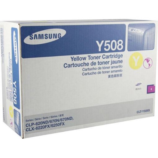 Picture of Samsung CLT-Y508S Yellow Toner Cartridge