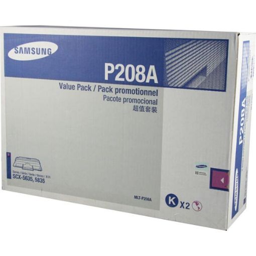 Picture of Samsung MLT-P208A Black Toner Cartridge (2 pk)