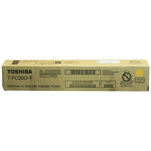 Picture of Toshiba TFC30UY Yellow Toner Cartridge