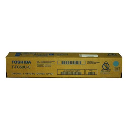 Picture of Toshiba TFC50UC Cyan Toner Cartridge