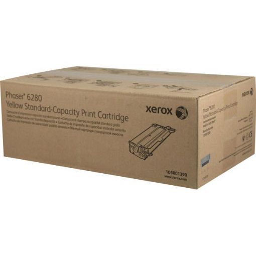 Picture of Xerox 106R01390 (106R01390) Yellow Laser Toner Cartridge