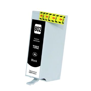 Picture of Compatible T802xl120 (Epson 802XL) Ultra High Yield Black Ink Cartridge (2600 Yield)